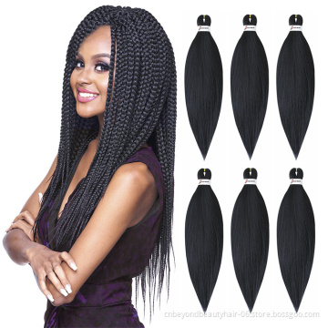 Braid Hair Pre Stretched Braiding HairJapanese Fiber Jumbo Yaki Synthetic Pre Stretched Crochet Braiding Hair